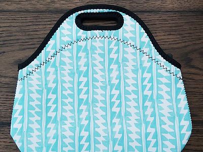 Seafoam Green Zigzag