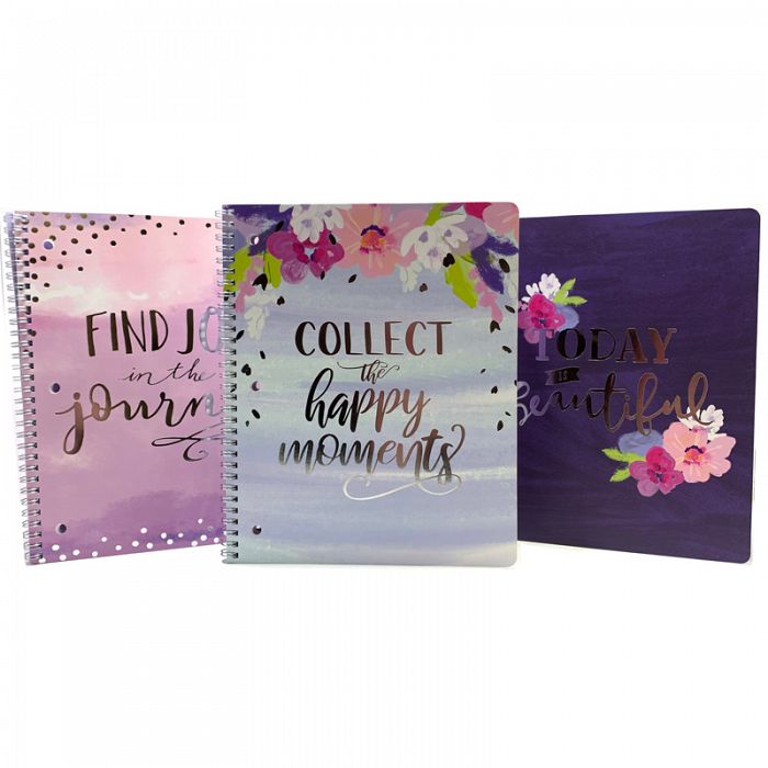 Silver Lining 1-Subject Notebook Set of 3