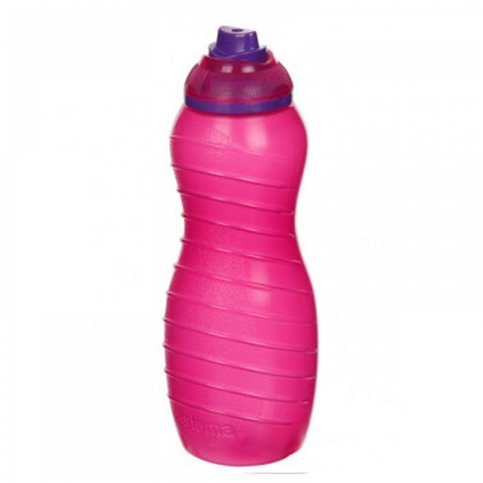 700ml Sistema Pink Twist-N-Sip Plastic Water Bottle