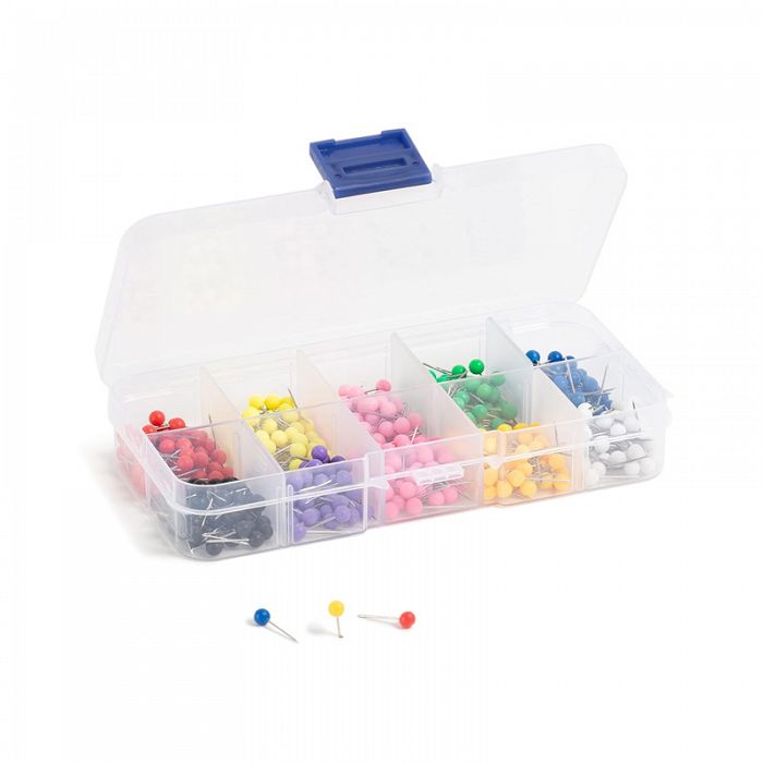 U Brands 500count Map Pins Set Assorted Colors