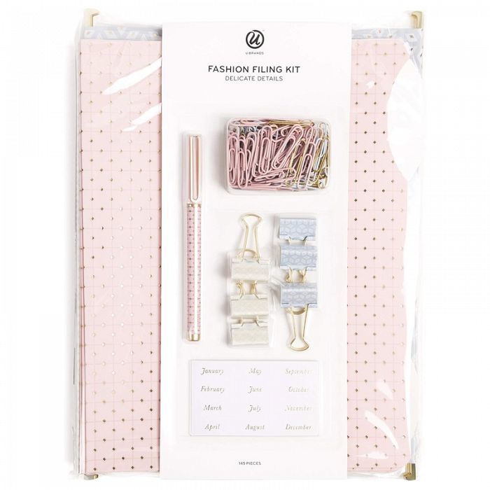 U Brands 145Piece Filing Kit Set Delicate Details