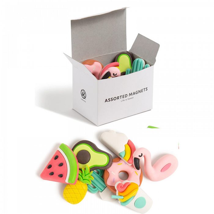 U Brands 8count Life is Sweet Assorted Magnets Set in a White Box