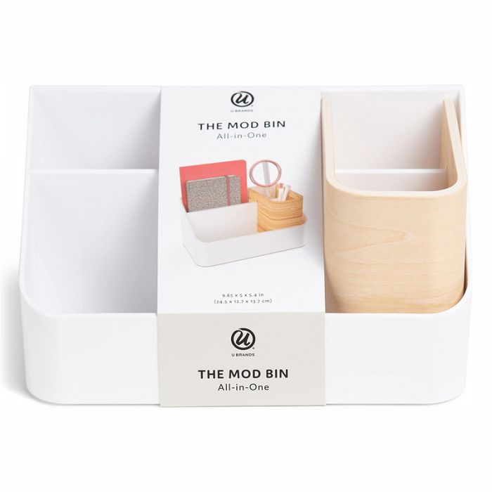 U Brands The Mod Caddy Office Desktop Acrylic Organizer