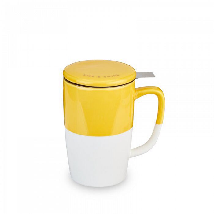 Delia Yellow Tea Mug & Infuser