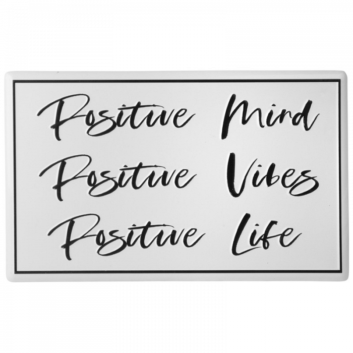 Positive Vibes Enamel Sign