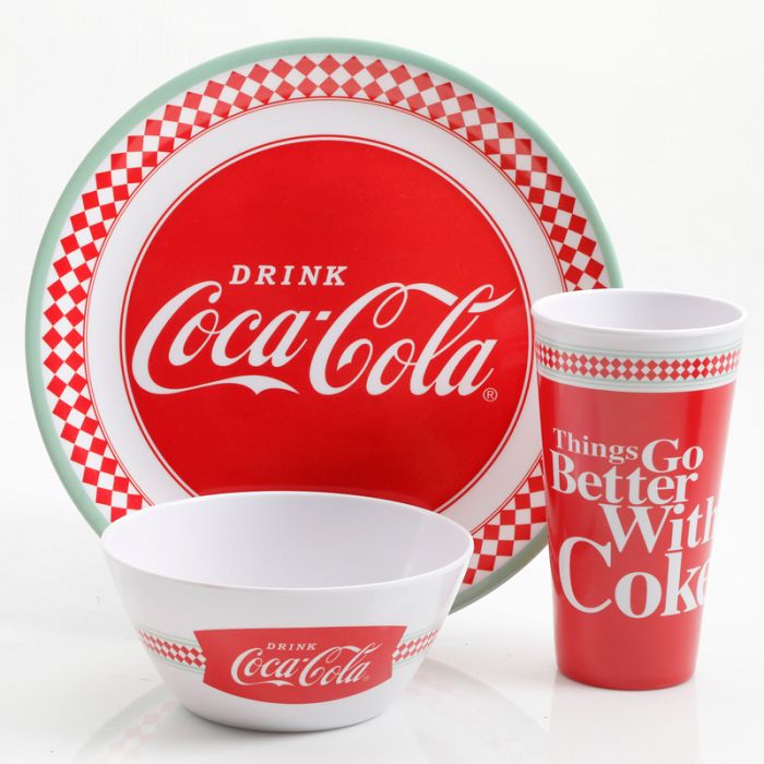 Coca Cola 12Piece Dinnerware Set