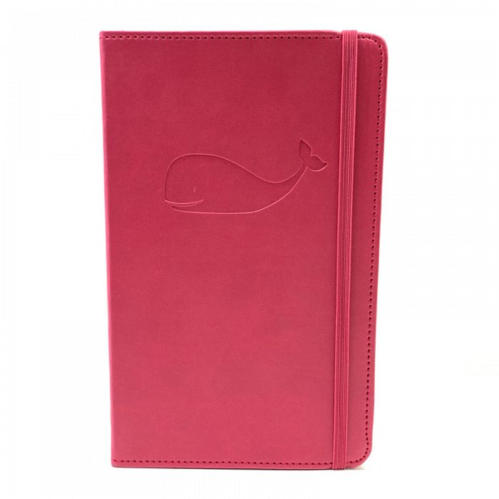 Pink Whale Soft Leatherette Journal