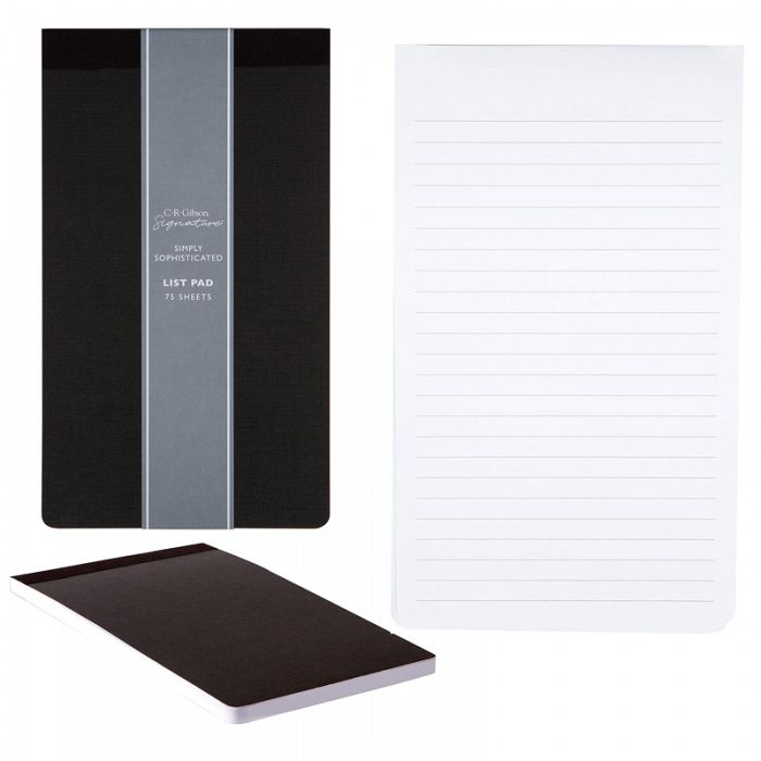 Set of 3 Black Simply Sophisticated Professional Top Bound Memo Pad List Pad