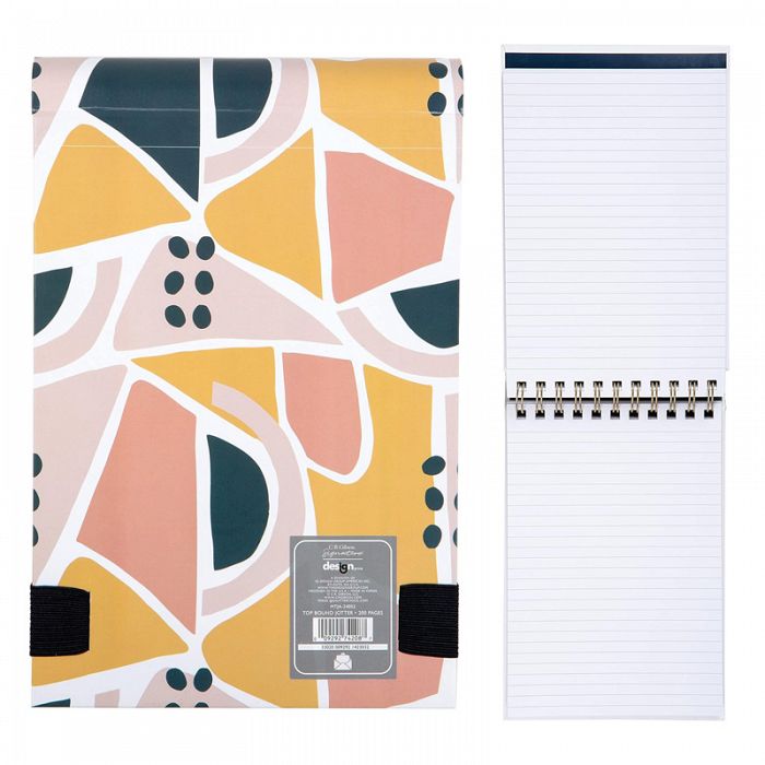 Designer 3D Abstract Ceramic Tiles Top Bound Spiral Notebook Memo Pad