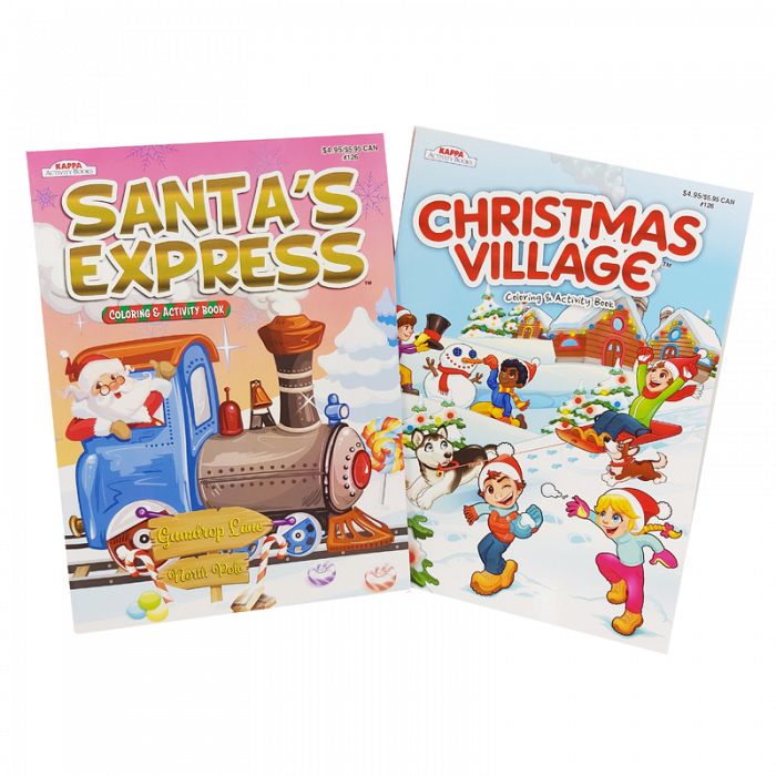 2 Christmas Coloring & Activity Books