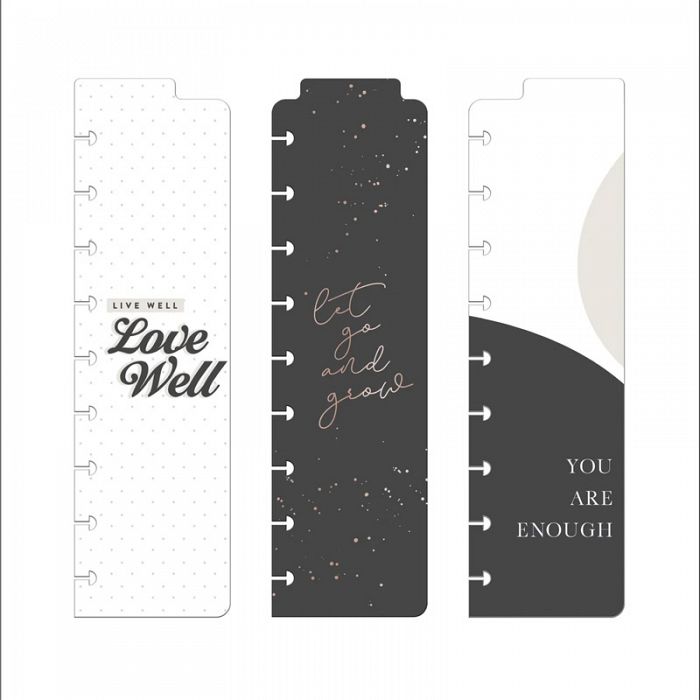 The Happy Planner Black & White Classic Bookmarks