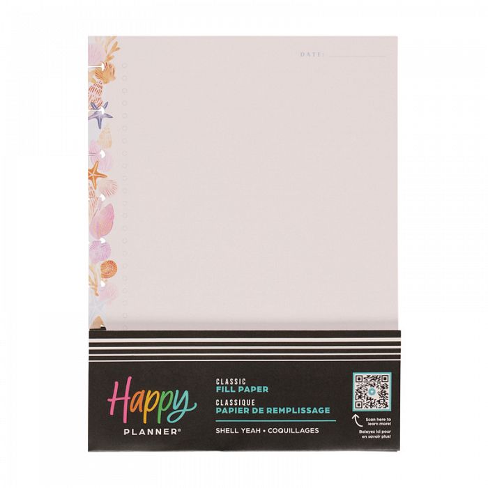 The Happy Planner Shell Yeah Classic 40Sheet Fill Paper