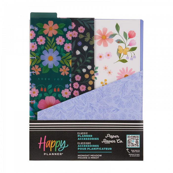 The Happy Planner Midnight Meadow Classic Accessory Pack