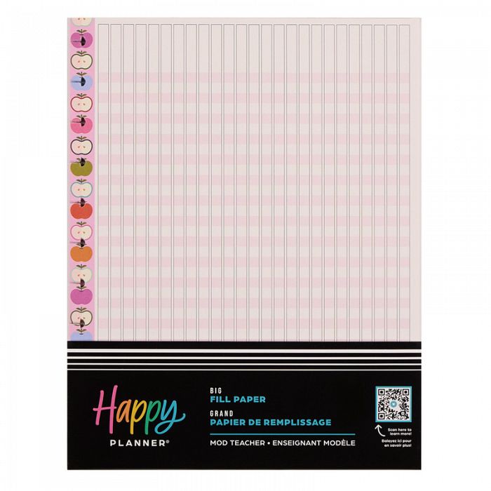 The Happy Planner Mod Teacher Big 40Sheet Fill Paper