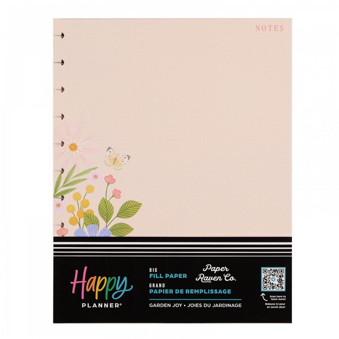 The Happy Planner Garden Joy Big 40 Sheets Fill Paper