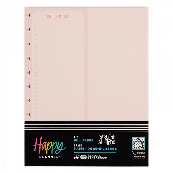 The Happy Planner Teacher Teaching Seasons Big 40 Sheets Fill Paper