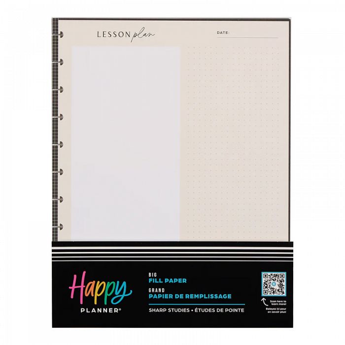 The Happy Planner Teacher Sharp Studies Big 40 Sheets Fill Paper