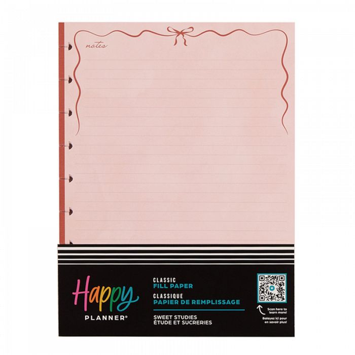 The Happy Planner Teacher Sweet Studies Classic 40 Sheets Fill Paper