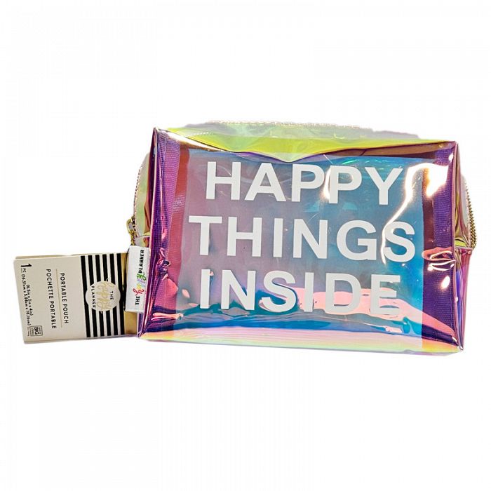 The Happy Planner Rainbow Embellished Clear Pouch