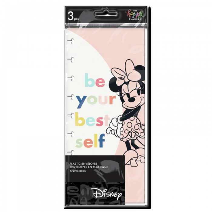 The Happy Planner Disney Colorblock Mickey Minnie Envelope 3Pack