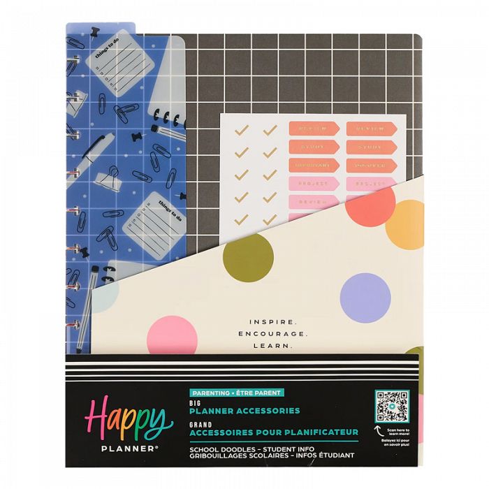 The Happy Planner School Doodles Parent's School Planning Big Accessory Pack