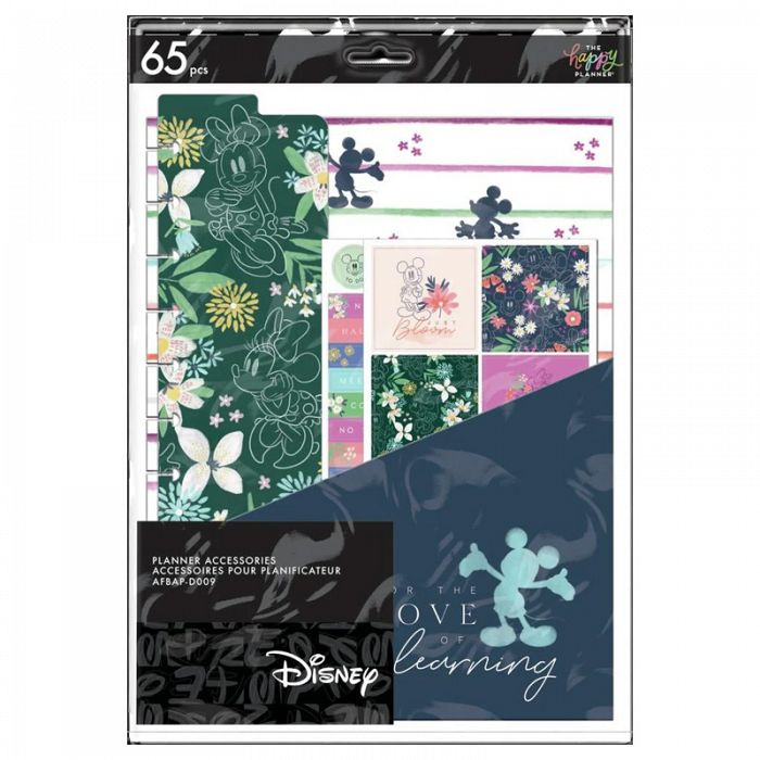The Happy Planner Disney Big Teacher Accessory Pack Mickey Mouse and Minnie Mouse Floral Love of Learning **1 unit left in stock**