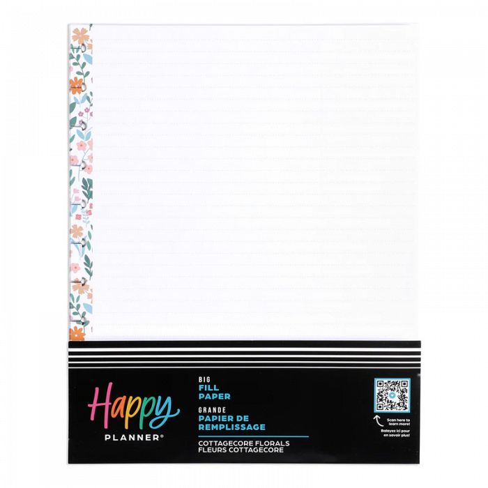 The Happy Planner Cottagecore Florals 40Sheet Big Fill Paper