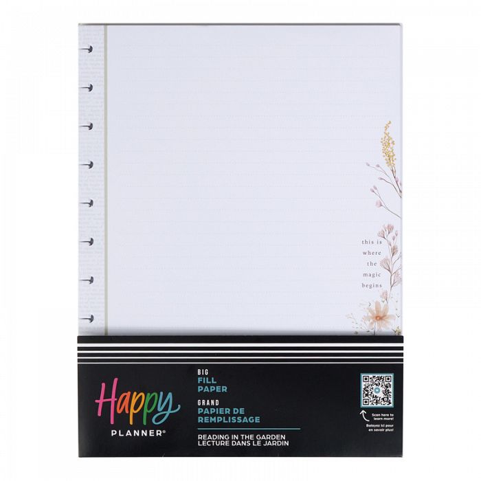 The Happy Planner Reading in the Garden 40Sheet Big Fill Paper