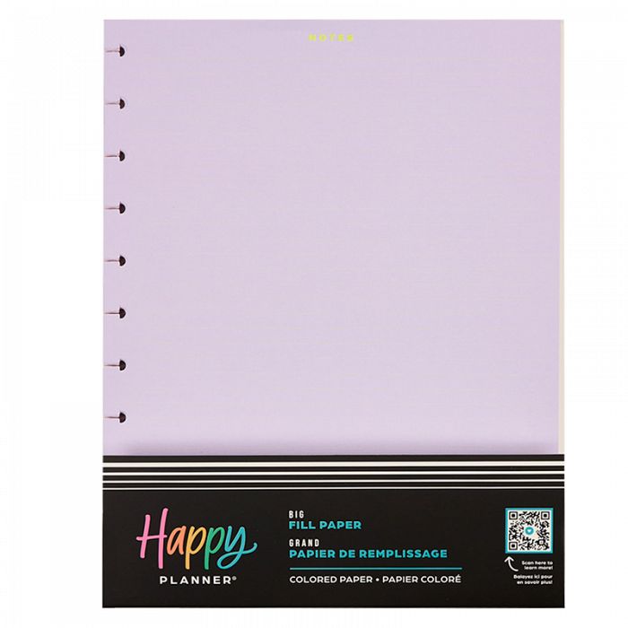 The Happy Planner Sunshine Splash BIG Colored Dotted Lined Big Filler Paper