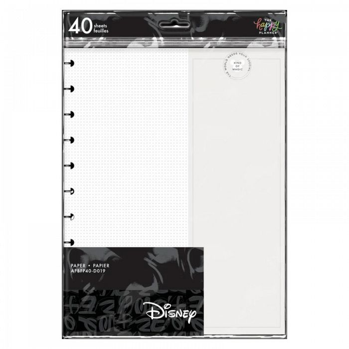The Happy Planner Disney Modern Mickey Mouse and Minnie Mouse 40Sheet Big Filler Paper
