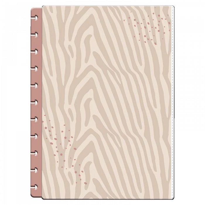 Neutral Zebra Big Snap In Pen Pouch