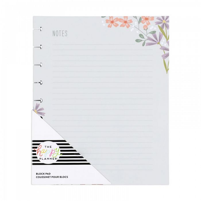The Happy Planner Notes Floral Classic Block Pad