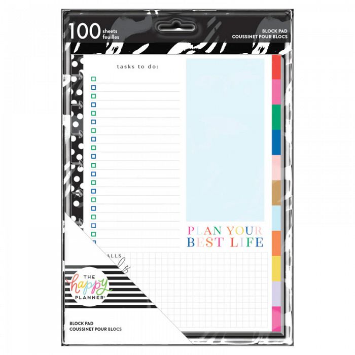 The Happy Planner Bold and Bright Classic Block Pad