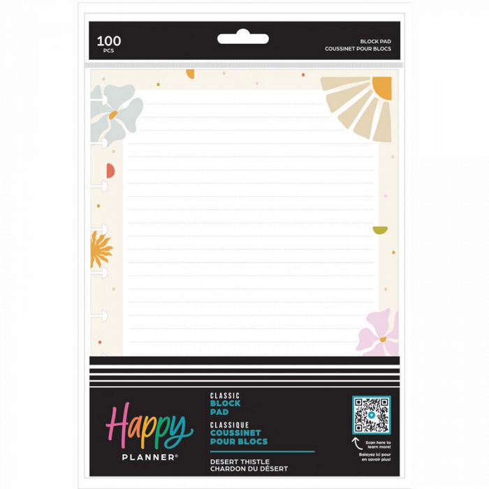 The Happy Planner Desert Thistle Classic Block Pad