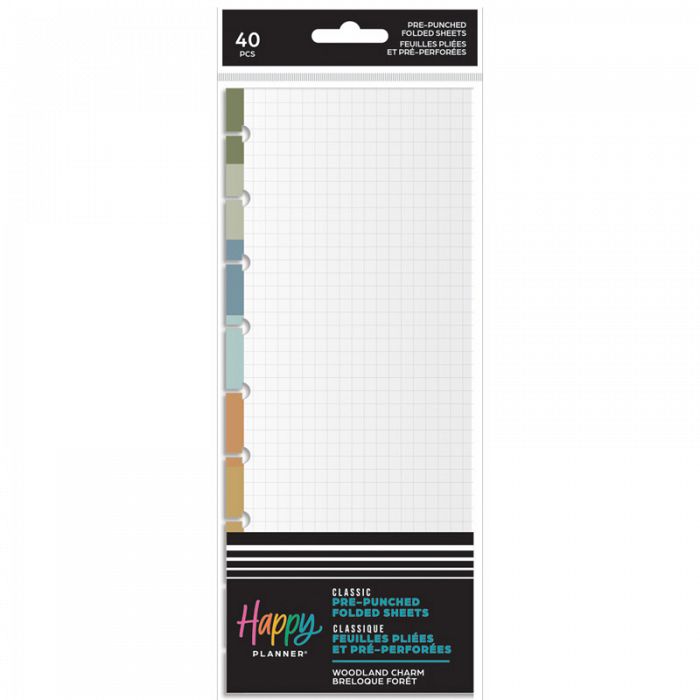 The Happy Planner Woodland Charm Classic Folded Fill Paper