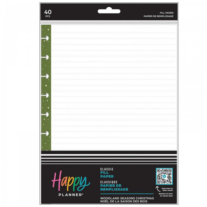 The Happy Planner Woodland Seasons Christmas Classic Fill Paper