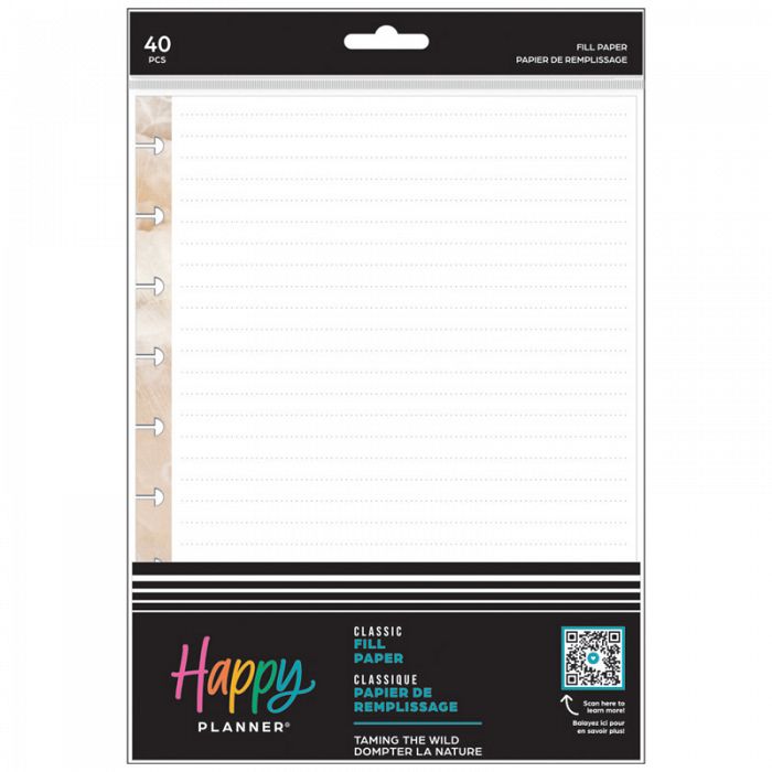 The Happy Planner Taming The Wild Classic Fill Paper