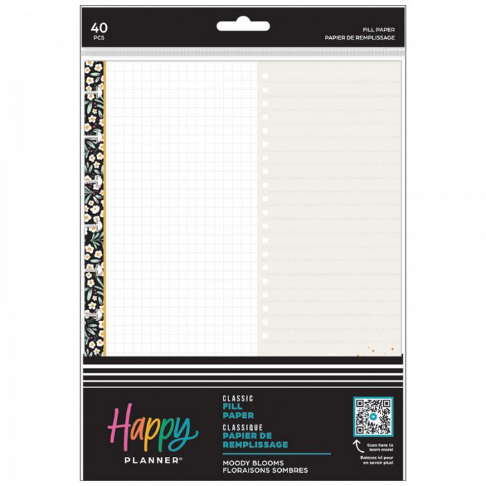 The Happy Planner Moody Blooms Classic Fill Paper **1 unit left in stock**