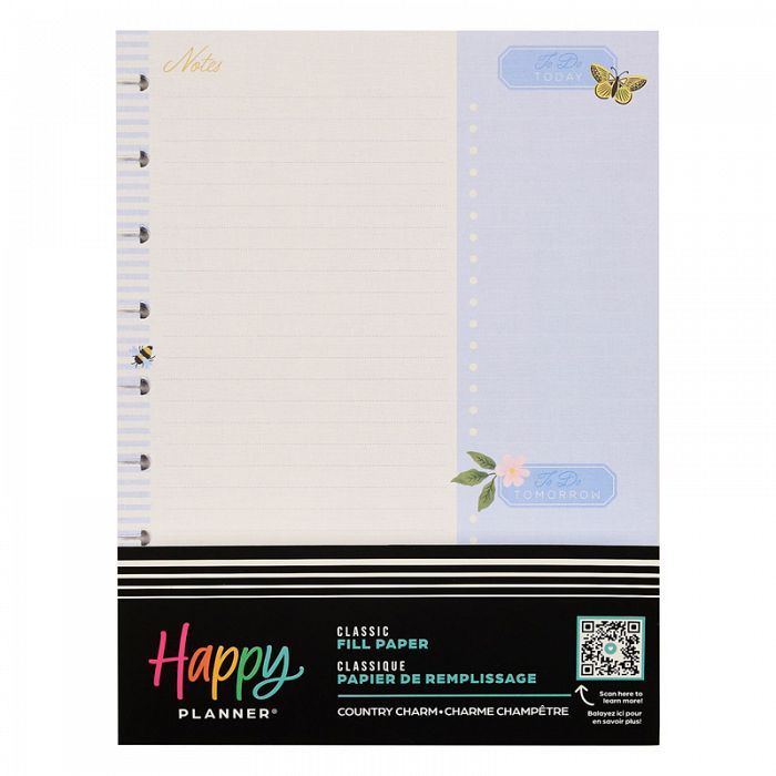The Happy Planner Country Charm Classic Fill Paper