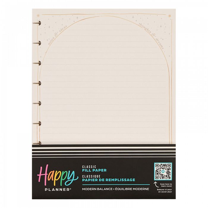 The Happy Planner THP Modern Balance Classic Fill Paper