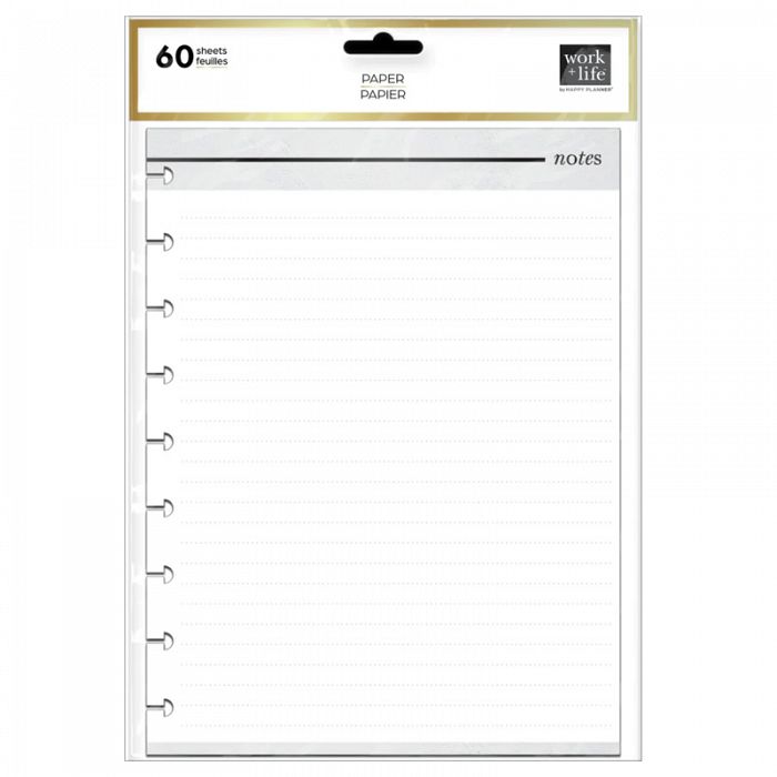 The Happy Planner Work + Life Metropolitan Classic 60 Sheet Fill Paper