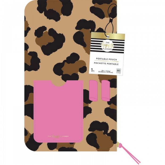 THP Leopard Pouch with Pen Loop