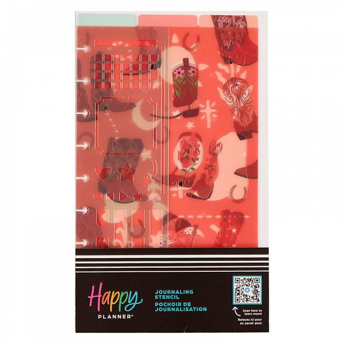 The Happy Planner Western Bloom Classic Stencil 3Pack Bookmarks