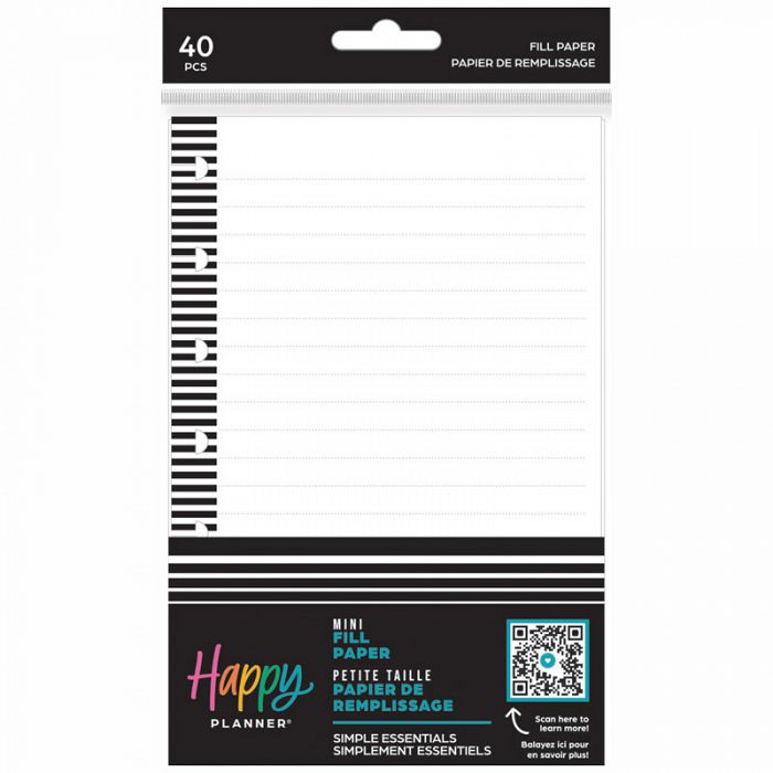 The Happy Planner Simple Essentials Mini Fill Paper