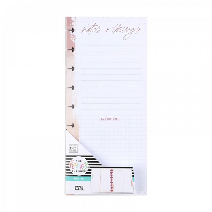 The Happy Planner Notes and Things Skinny Classic Fill Paper