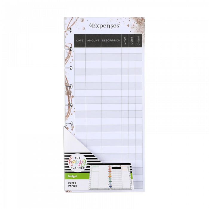 The Happy Planner Black & White Budget Skinny Classic Fill Paper (2 units left in stock)