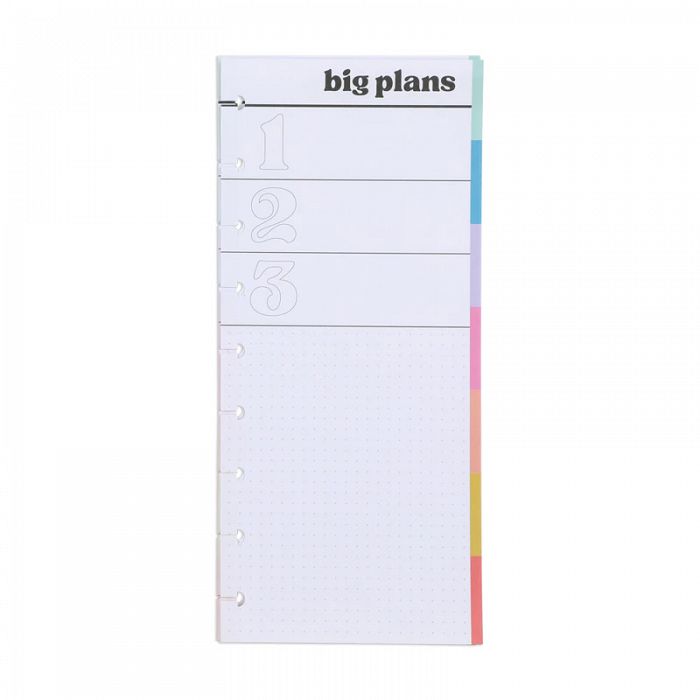 The Happy Planner Happy Brights 60 Sheet Skinny Classic Fill Paper