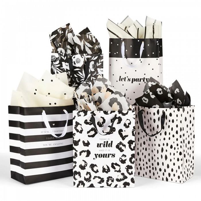 The Happy Planner Black Tie Party 5count Gift Bag Book 5 giftbags per package