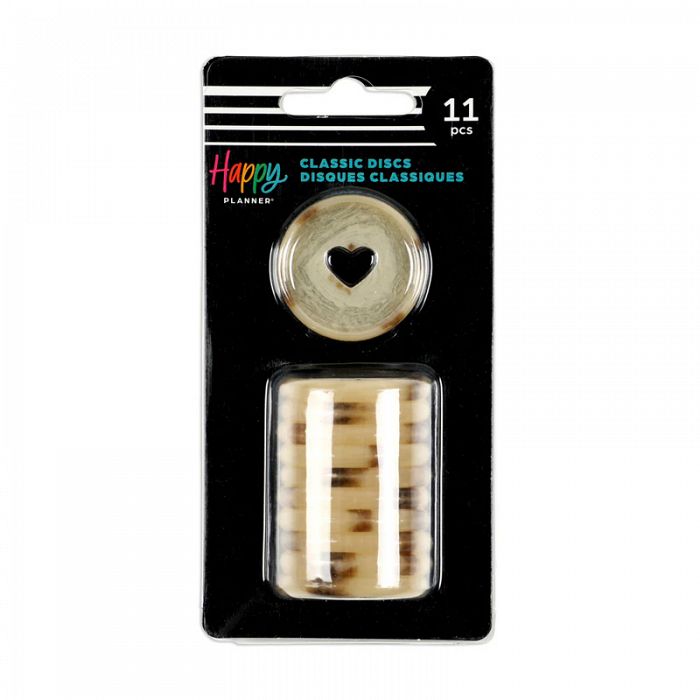 The Happy Planner Stone 11Piece Medium Plastic Disc Set **1 unit left in stock**