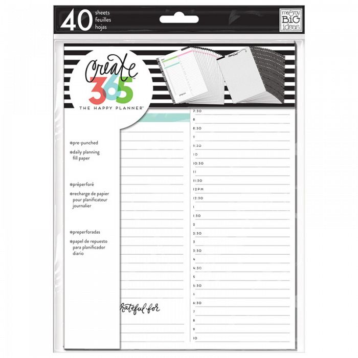The Happy Planner Classic Daily Fill Paper
